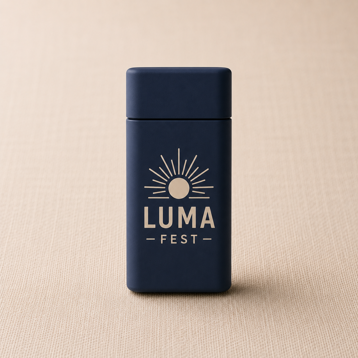 Soft-Touch Matte lighter with logo