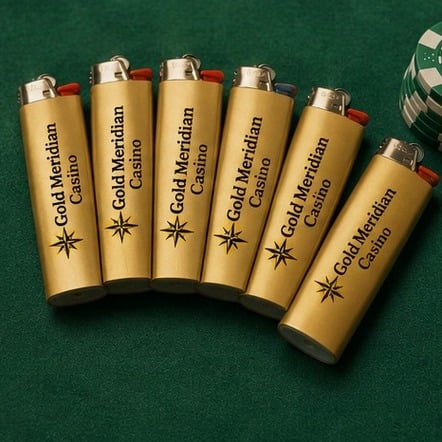 Customized lighters for casinos