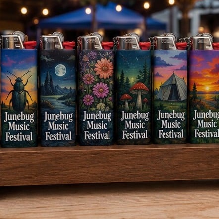 Customized lighters for festivals and events